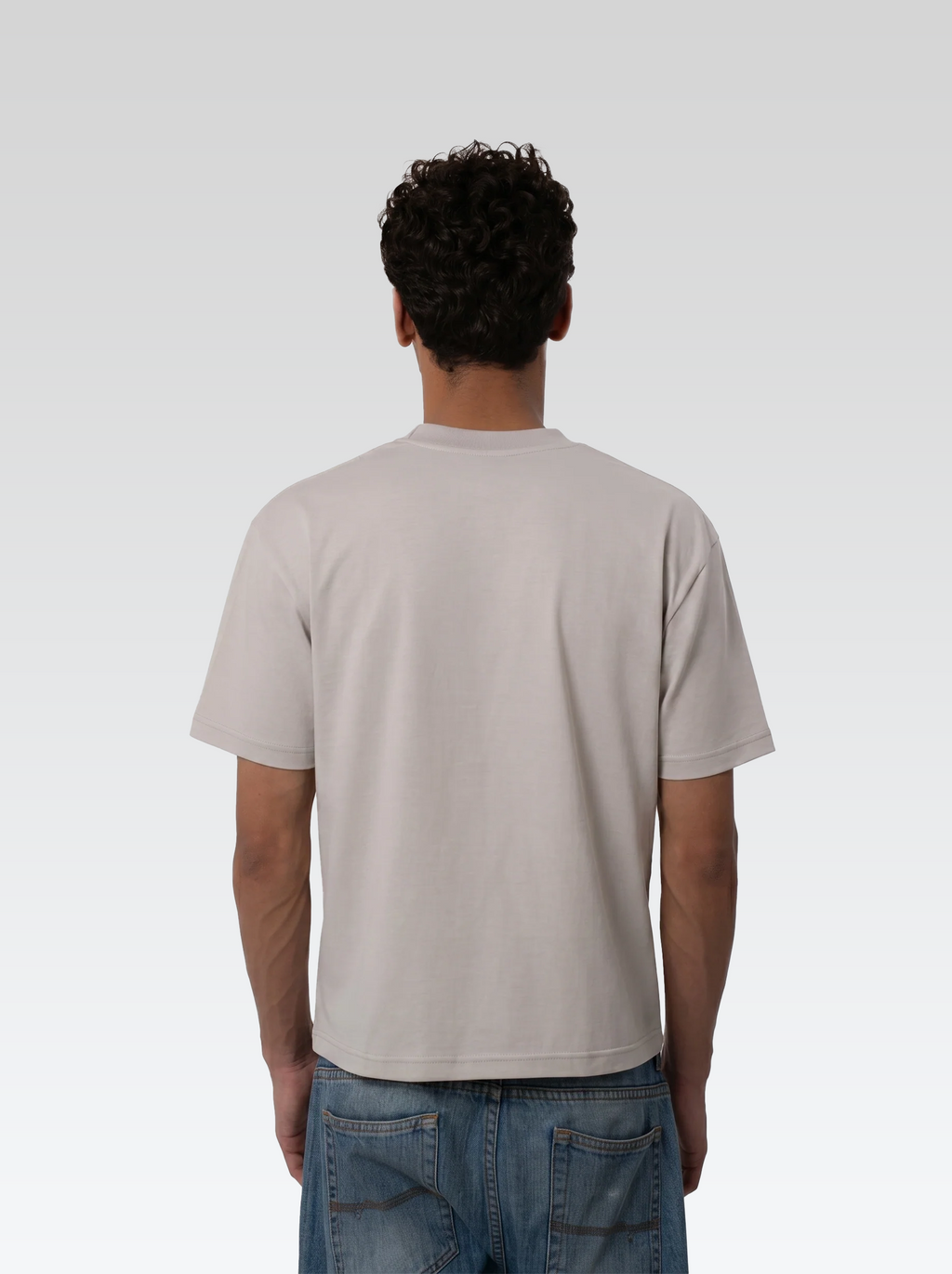 Box fit tee (stone grey)