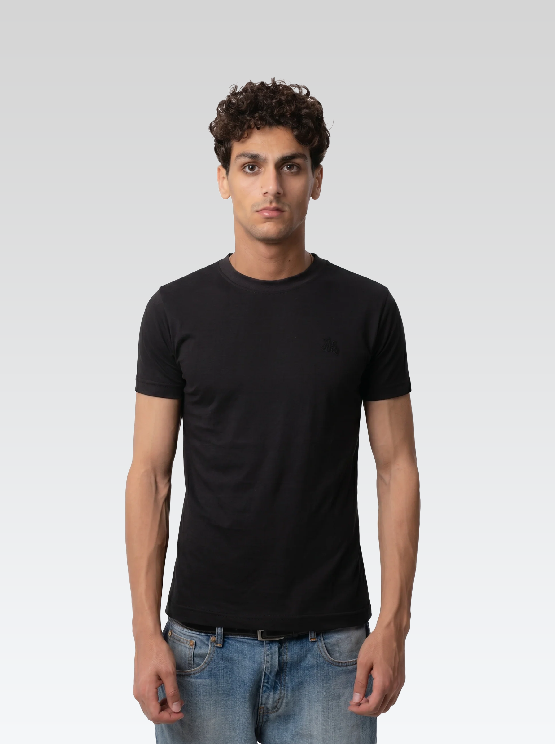 Regular fit tee (Black)