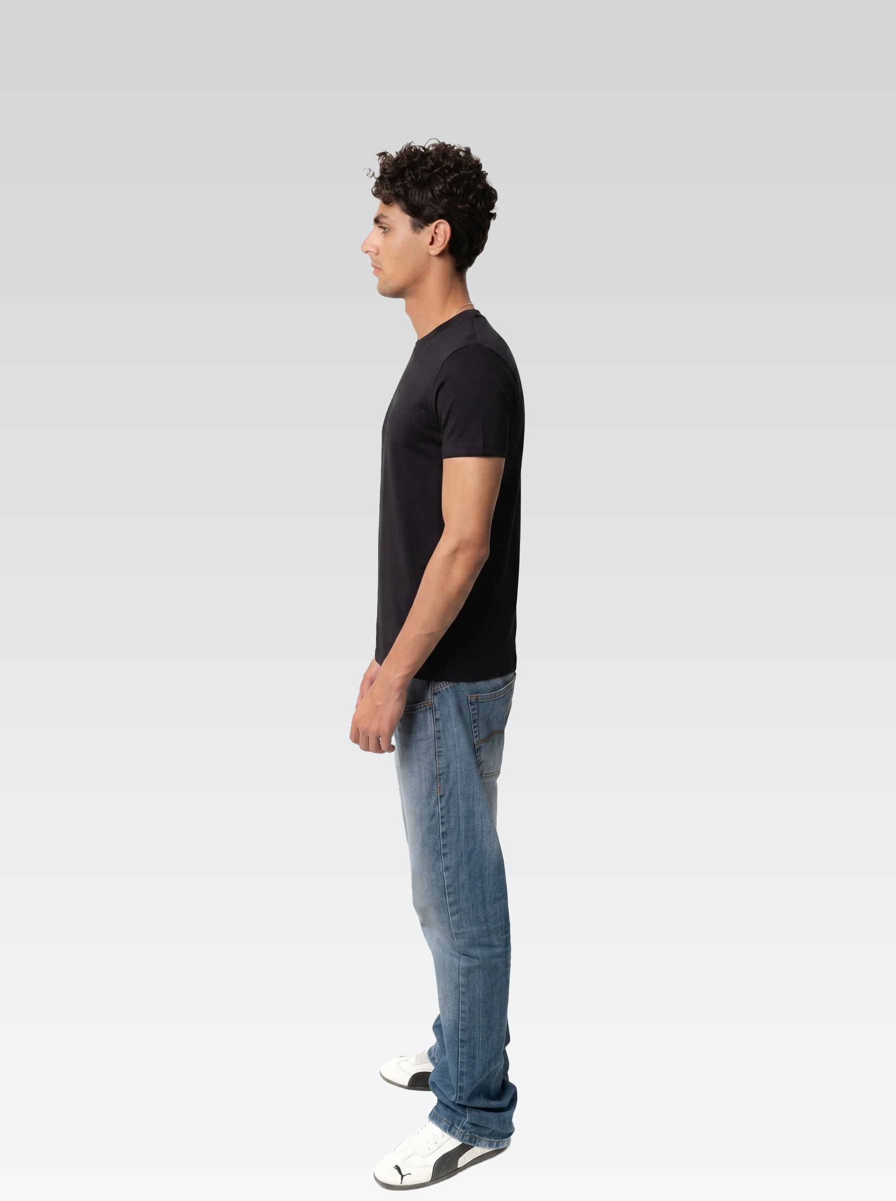 Regular fit tee (Black)