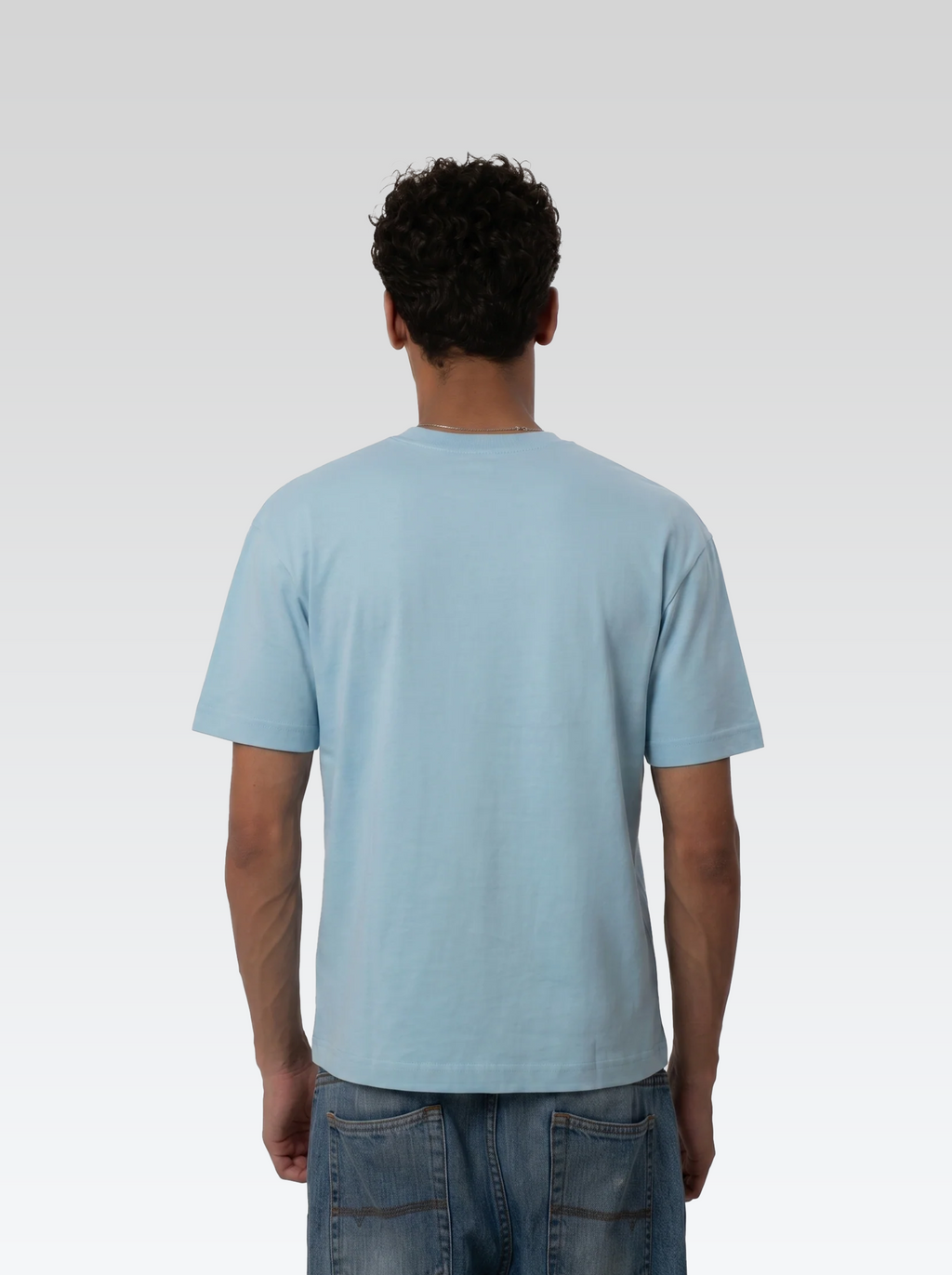 Box fit tee (baby blue)
