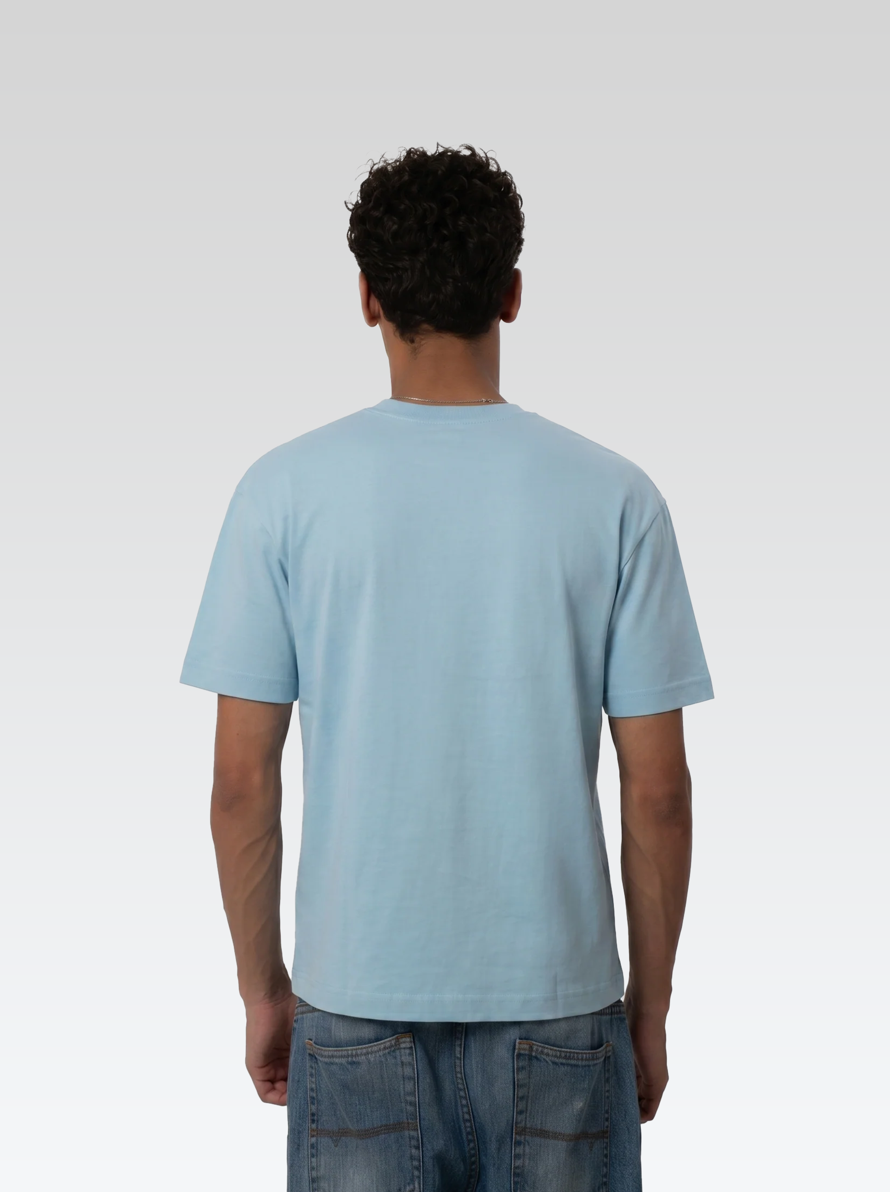 Box fit tee (baby blue)