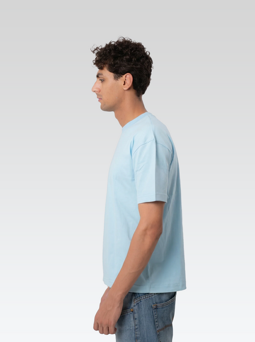 Box fit tee (baby blue)