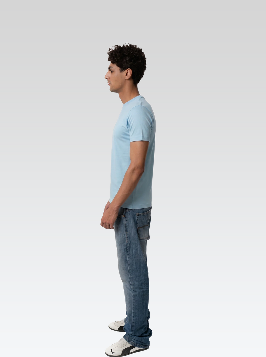 Regular fit tee (baby blue)