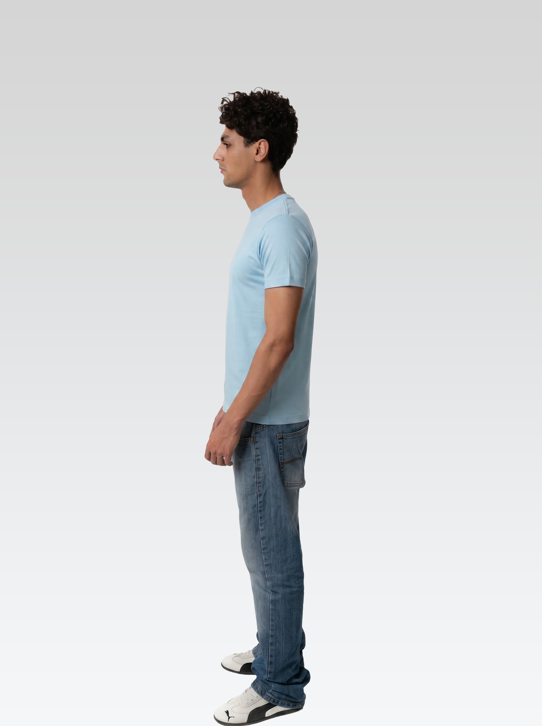 Regular fit tee (baby blue)