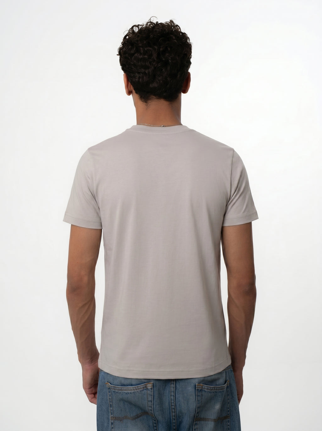 Regular fit tee (stone grey)