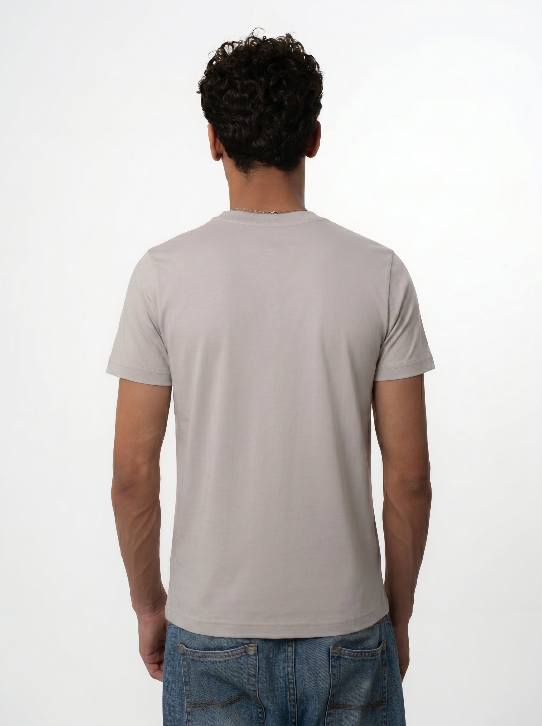 Regular fit tee (stone grey)
