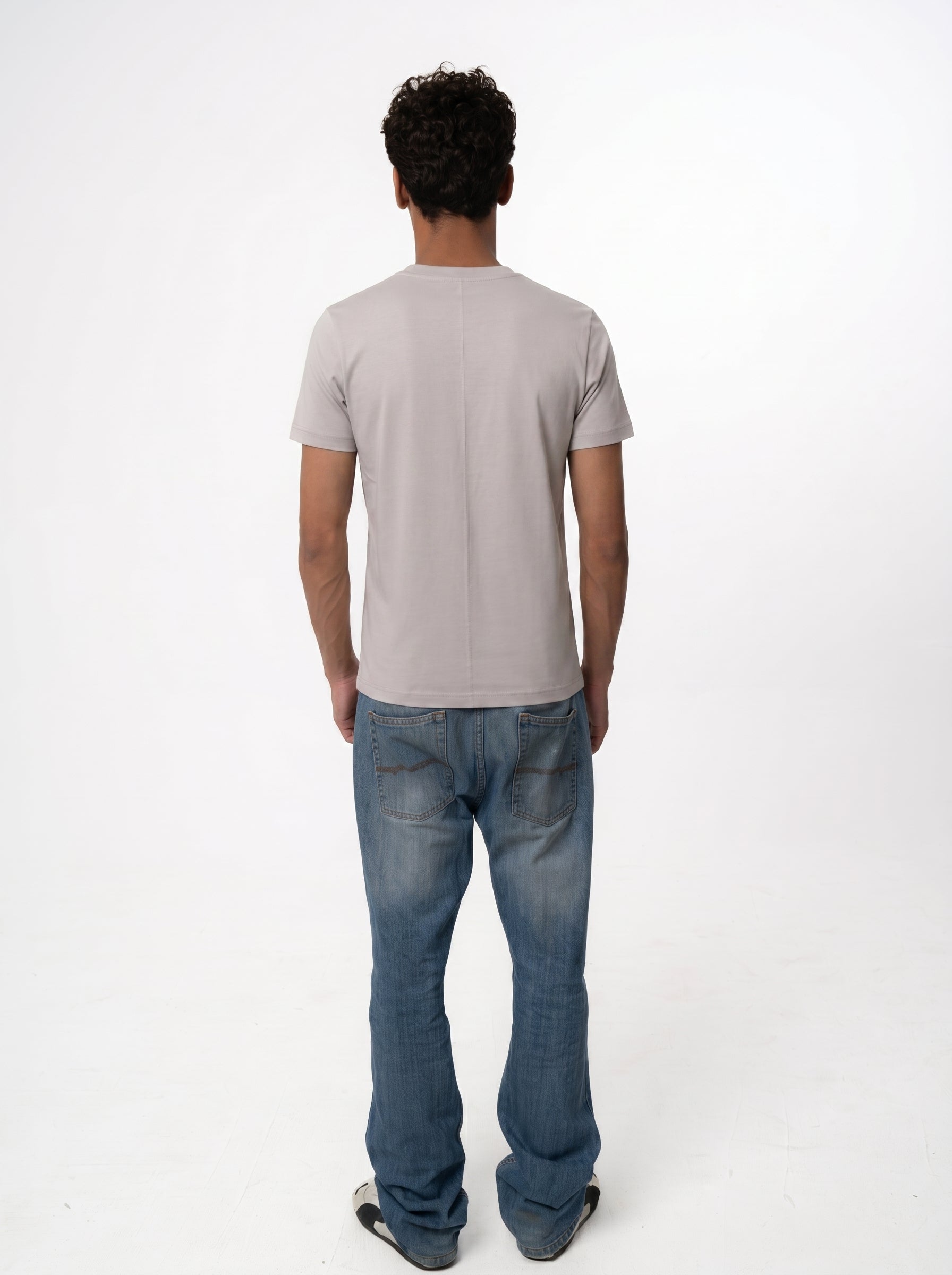 Regular fit tee (stone grey)