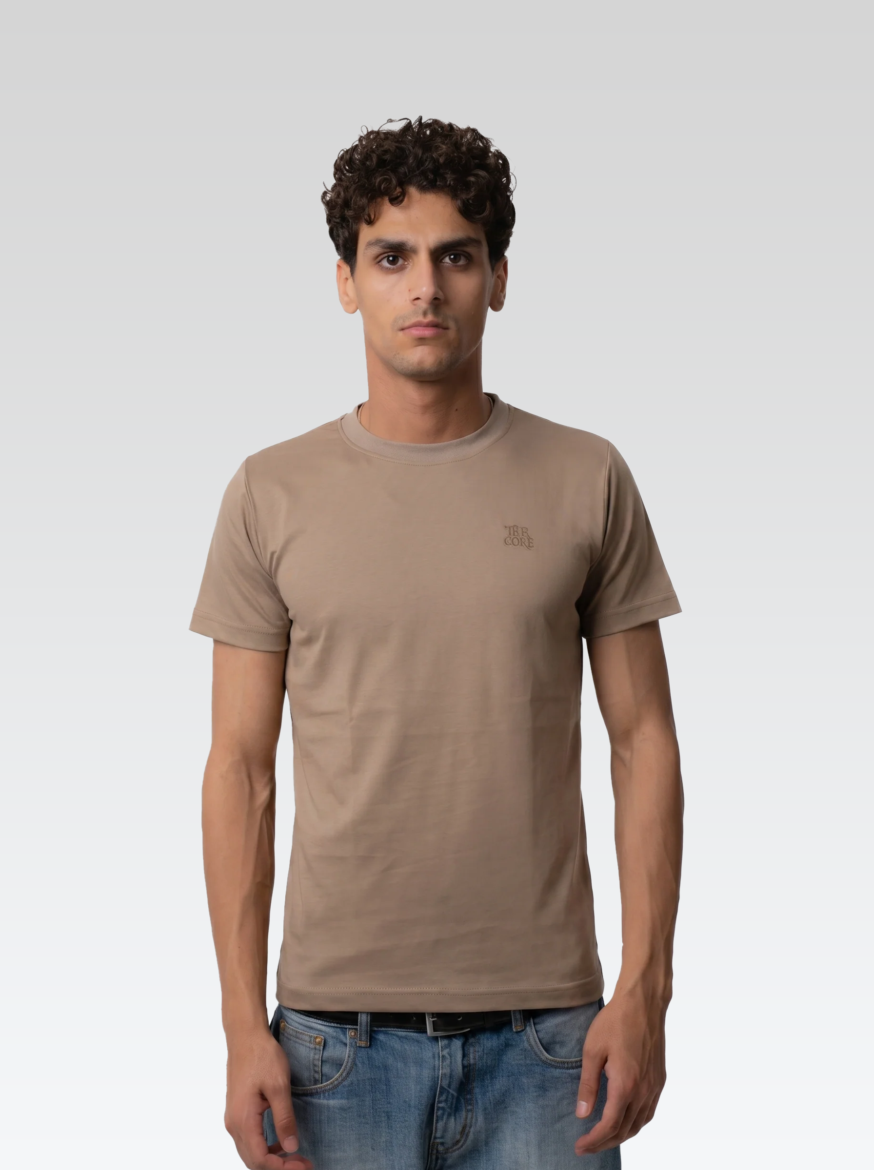 Regular fit tee (Brown)