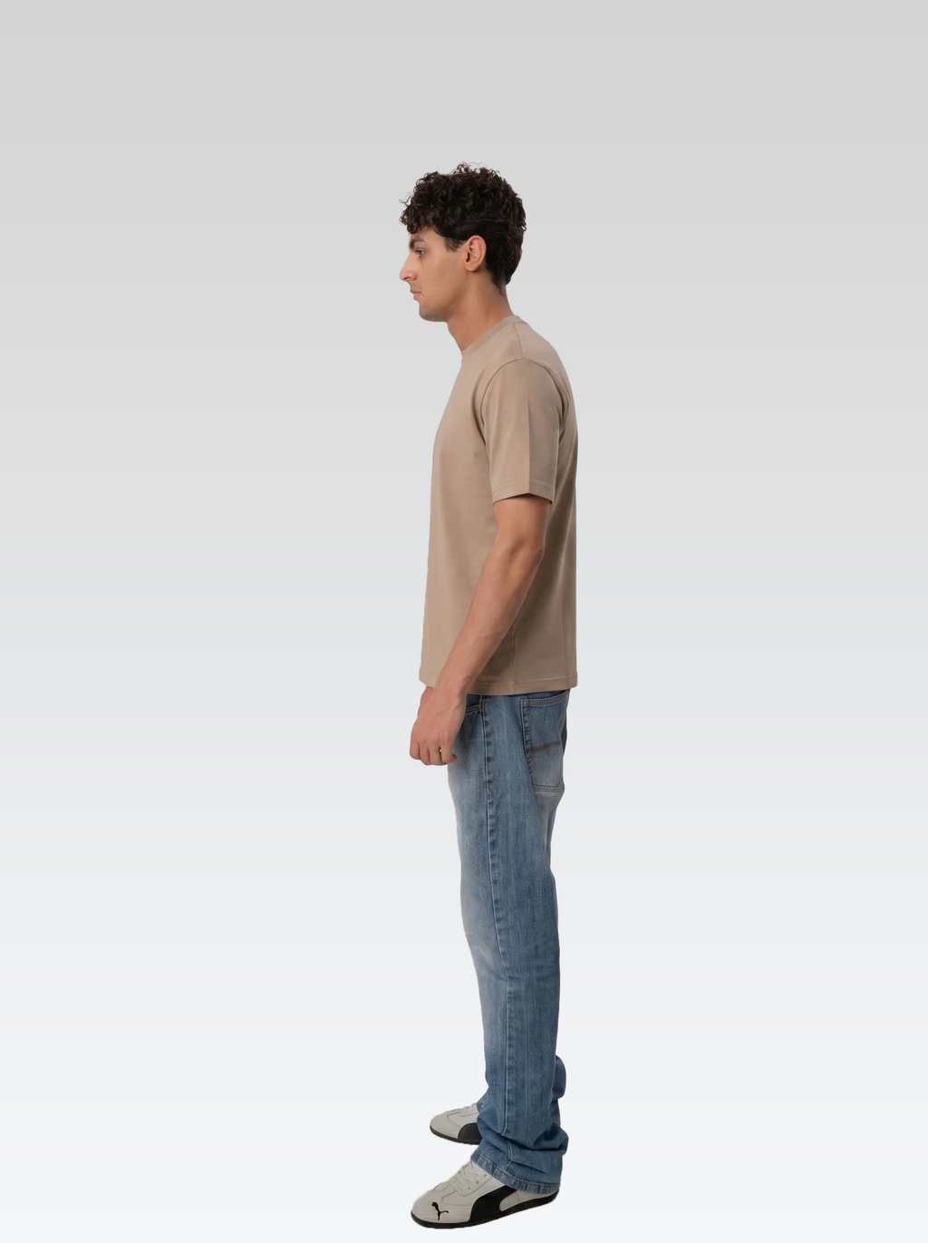Box fit tee (Brown)