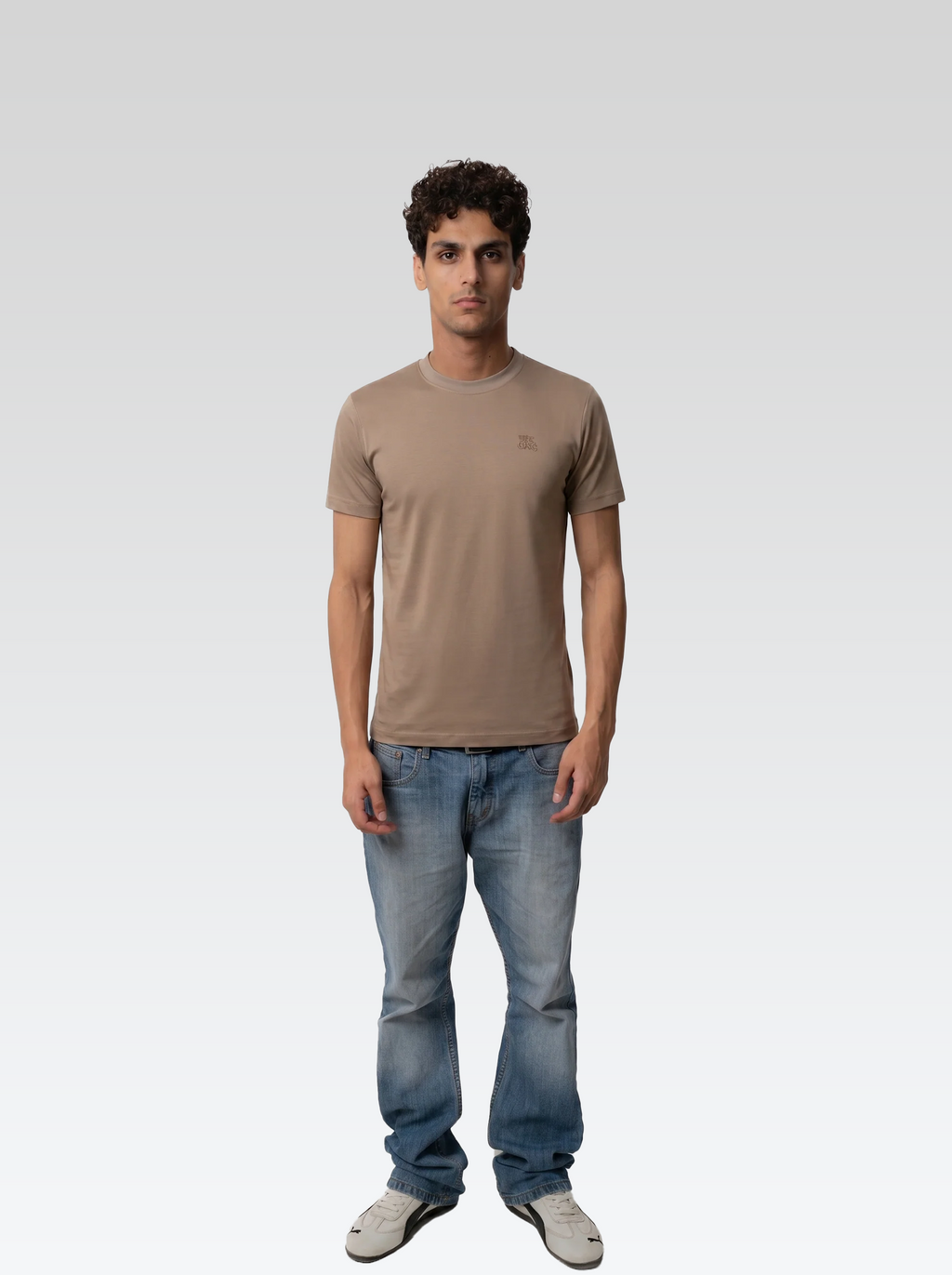 Regular fit tee (Brown)