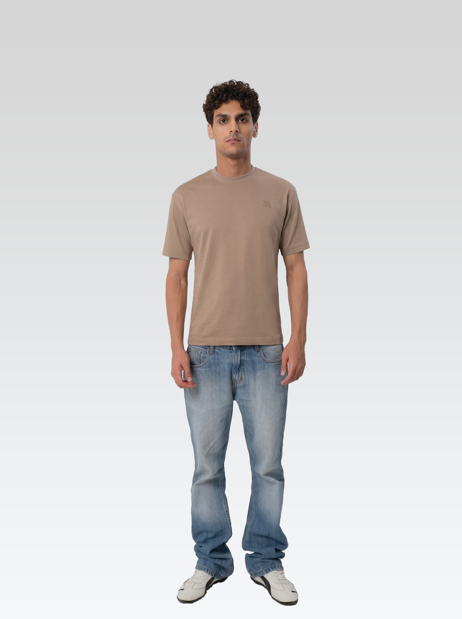 Box fit tee (Brown)